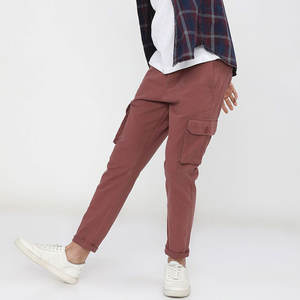 Pantalones Cargo para Hombre, Nuevo Modelo, para Entrenamiento y Uso Activo, Logotipo Personalizado, Venta al por Mayor, Color Sólido, Tela de Lona Transpirable, Servicio OEM - Product Image 4