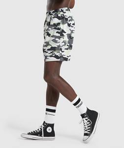 Pantalon de Sport pour hommes, vente en gros, blanc, pur, personnalisé, short de course, grande taille - Product Image 4