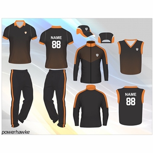 Conjunto de Uniforme de Cricket Deportivo Elástico Powerhawke en Colores Sólidos para Hombre Adulto con Nombre de Equipo y Logotipo Personalizados - Product Image 2