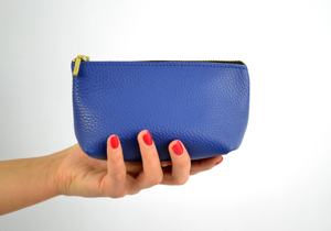 Nouvelle conception de luxe, sac cosmétique vintage imperméable pour femmes, en cuir véritable, fermeture éclair, personnalisable, organisateur LCB-0112 - Product Image 2