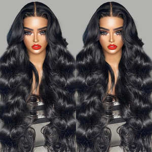 Proveedor de Pelucas de Ondas Naturales de 40 Pulgadas de Alta Calidad, Pelucas de Cabello Humano con Frente de Encaje 13x4 13x6 para Mujeres Negras - Product Image 6