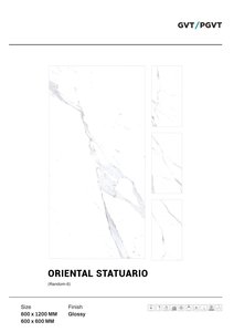 กระเบื้องแผ่นพอร์ซเลน600x1200หรูหราหินอ่อนมันวาวดูรูปแบบขนาดใหญ่กระเบื้องตกแต่งภายในราคาและคุณภาพที่ดีที่สุด - Product Image 2