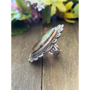 Alex Sanchez Royston <b>Turquoise</b> Sterling Silver Adjustable Vintage <b>Ring</b> - Product Image 3