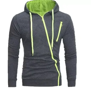 Sudaderas con cremallera para hombre de talla grande Sudaderas con cremallera a la moda y elegantes en stock para sudaderas con capucha personalizadas para hombre - Product Image 4