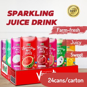 Boisson pétillante au jus de fruit de la passion 330 ml 11.2 floz 24 canettes carton boîte sans OGM sans sucre ajouté marque privée OEM gratuit Sam - Product Image 5