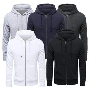 Ventes en gros de sweats à capuche personnalisés 100% coton respirant à fermeture éclair, écologiques, coupe-vent, sweats à capuche d'hiver pour hommes - Product Image 6