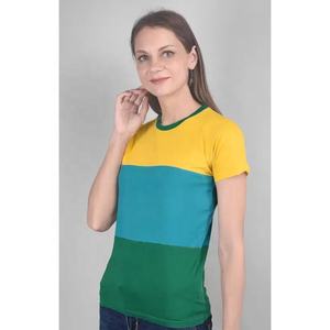 Camisetas de Moda al por Mayor 2025, Camisetas de Algodón 100% para Mujer, Color Personalizado, Cuello Redondo, Talla Grande, Ropa Urbana para Mujer - Product Image 2