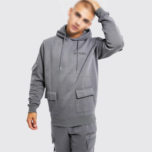 Men Custom Print and Label Streetwear Man Flare Sweatsuit French Terry Cargo Cool Stylish Sweat Tracksuit for Urban Adventures - Product Image 6