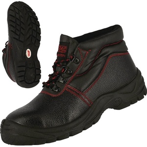 Botas de Seguridad BASIC STEP Talla Mediana 43 Negras de Cuero Completo NITRAS S3 SRC EN20345 - Product Image 1