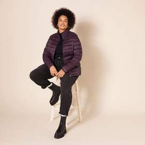 Vente en gros Nouvelle veste d'hiver et d'été pour femmes en polyester rembourrée à fermeture éclair Couleurs unies Taille plus Respirante Réversible - Product Image 2