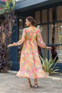 Femmes Designer Heavy Rayon Festival Wear Kurtis Set Quatre Côté Imprimé Rayon Kurtis pour Filles - Product Image 6