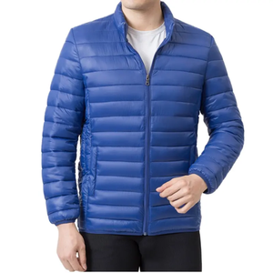 Dernière collection en gros de vestes matelassées légères en toile tricotée, imperméables, à séchage rapide, d'hiver, amples, à capuche, pour - Product Image 2