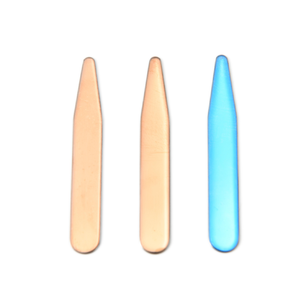 Grosir Aksesori garmen baja antikarat kerah logam tetap kerah tulang kerah tetap kaku dapat digravir Logo - Product Image 5