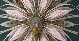 High Security Fully Functional Handmade Owl Door <b>Lock</b> with Keys Unique Collectible Padlocks Working <b>Locks</b> - Product Image 5