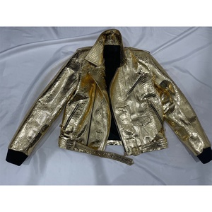 Veste de motard en cuir de peau de serpent pour hommes nouveau Style de moto exotique motif serpent peau de serpent Look Style de motard mode vêtements d'extérieur - Product Image 6