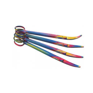 Pinzas Hemostáticas Quirúrgicas Manuales Halsted Mosquito, Curvas y Rectas, Dentadas, de Acero Inoxidable, Juego de Instrumentos - Product Image 4