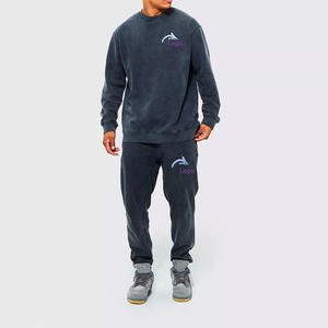 100% Cotton <b>Men</b> Tracksuit Custom Sweatsuit <b>Jogger</b> Set Private Label Blank Track Jogging Sweat Suit <b>Men</b> Sweatpants and Hoodie Set - Product Image 6