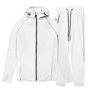 Chándal deportivo de otoño e invierno para hombre, tamaño europeo, ecológico, más conjunto de Sudadera con capucha de lana, estampado sólido, Sudadera con capucha de algodón 100% Regular - Product Image 5