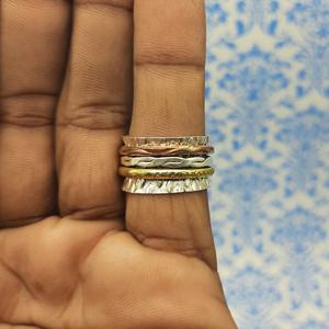 Anillo giratorio de meditación de ónix negro, proveedor al por mayor, anillo giratorio de joyería de piedras preciosas de plata - Product Image 3