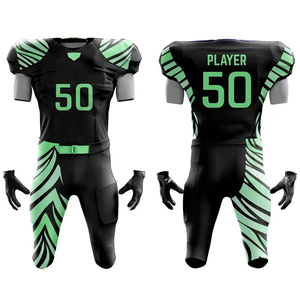 ชุดอเมริกันฟุตบอลสำหรับผู้ชายชุดทีมอเมริกันฟุตบอลสินค้าออกใหม่2025ออกแบบได้ตามต้องการ - Product Image 1