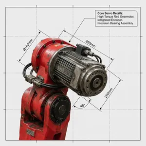 Robot de soudage MIG BORUNTE BRTIRUS1820A avec une charge utile de 20 kg pour la fabrication industrielle en usine, portée de 1850 mm - Product Image 4