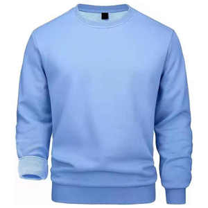 Men's High Quality Breathable Pullover Sweatshirt Casual Cotton Polyester 370g Fabric <b>Weight</b> Customizable <b>for</b> Winter Season - Product Image 1