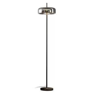 Lámpara de Pie LED Cuadrada MariscaLune, Cuerpo de Aluminio y Hierro para Sala de Estar o Uso en Hoteles, Iluminada - Product Image 3