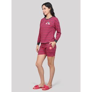 Conjunto de Shorts Casuales de Algodón 100% para Mujer con Bolsillos, Tejido de Punto Súper Suave, Cómodo de Usar, 2 Piezas - Product Image 4