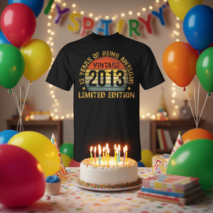 Camiseta para el 13º cumpleaños de 2013 para niño de 13 años, regalo perfecto para el cumpleaños de 13 años de tu hijo - Product Image 3