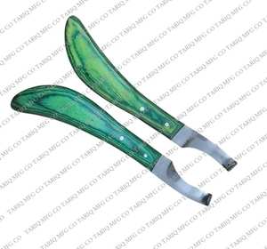 Couteau à sabot pour équins, main gauche droite, outil de coupe pour maréchal-ferrant vétérinaire, par TARIQ MFG CO CE ISO EU - Product Image 1