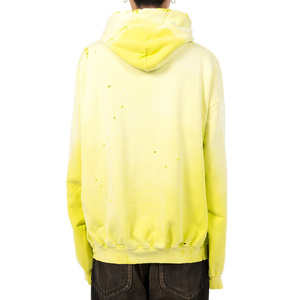 เสื้อฮู้ดถักวาฟเฟิลสำหรับผู้ชายเสื้อสวมหัวสีจางโอเวอร์ไซส์465GSM กำหนดได้เอง - Product Image 3