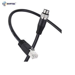 Cable de Cámara Industrial de Alta Calidad RJ-45 a M12-4P con Codificación D para una Conexión Confiable en Equipos Industriales Automatizados - Product Image 5