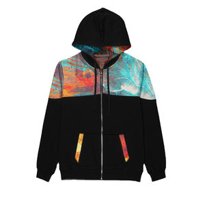 Sudadera con capucha y cremallera completa 3D, algodón 100%, personalizado, venta al por mayor - Product Image 1