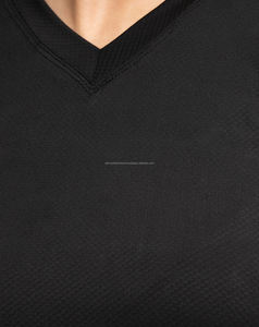 Camiseta de manga corta ajustada para mujer de talla XL, estilo deportivo de calidad superior, diseño estampado transpirable, punto sólido - Product Image 6