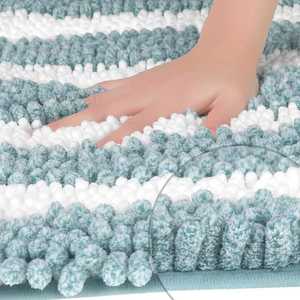 พรมเช็ดเท้าไมโครไฟเบอร์ลายคลื่นแบบป๊อปคอร์น กันลื่น ทันสมัย ซึมซับน้ำได้ดี เป็นมิตรกับสิ่งแวดล้อม เหมาะสำหรับใช้ในบ้าน โรงแรม สำนักงาน ห้องนอน ร้านอาหาร - Product Image 4