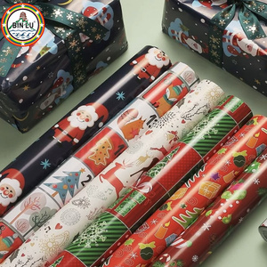 BINLU gros épais imprimé emballages de noël emballage cadeau imprimé festif pour toute l'année fête de remise des diplômes Thanksgiving - Product Image 4
