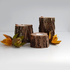 High Quality White Wood <b>Pillar</b> <b>Candle</b> Holder Hot Selling Christmas Wood <b>Candle</b> Holders, Lanterns, & <b>Candle</b> Jars From India - Product Image 5