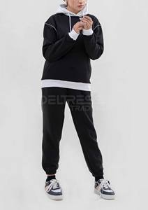 ชุดวอร์มผู้หญิงลายสก็อตพรีเมียม 550 380 GSM ผ้าฝ้ายเนื้อหนัก 100% เอวยางยืด แห้งเร็ว - Product Image 5