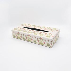 Soporte de caja de pañuelos de madera de nuevo diseño con logotipo personalizado con pegatina de esmalte servilletero para decoración de hotel o coche en casa - Product Image 2