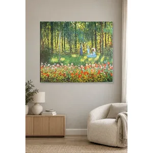 Fida Monet Family in the Garden with Parasol Impression sur toile - Product Image 2