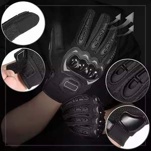 Fabricant d'usine direct qualité professionnelle personnaliser logo et couleur cuir de chèvre gants de moto totalement personnalisables - Product Image 3