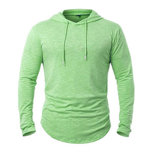 Camiseta de entrenamiento ligera y elástica para hombre, jersey de secado rápido, sudadera informal para correr, sudadera transpirable de manga larga - Product Image 4