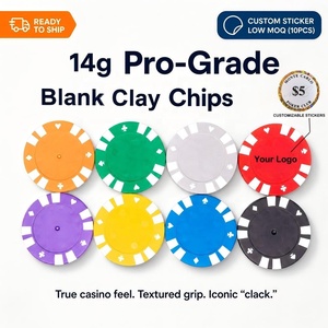 Fichas de Póker de Arcilla de 40mm y 14G, Lisas, Directas de Fábrica, con Adhesivo para Logotipo Personalizado, Centro con Diseño de Pelota de Golf, Regalo para Sala de <span class=keywords><strong>Casino</strong></span> - Product Image 1