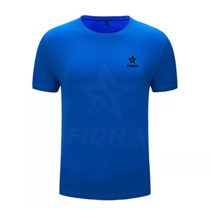 Mezcla de poliéster/algodón, camiseta en blanco para hombre, lisa, informal, de gran tamaño, de talla grande, ecológica, transpirable, de secado rápido, con logotipo personalizado en la parte delantera - Product Image 2