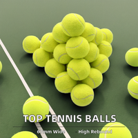 Balles de tennis en caoutchouc et laine durables, écologiques, certifiées ITF, avec logo personnalisé imprimé, rebond de 135 à 145 cm, 65 mm, 58 g, entraînement