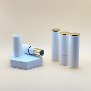 Tùy Chỉnh Màu Trắng Bóng Tròn Lip Gloss Ống 3-5G Kín Nhựa Mỹ Phẩm <span class=keywords><strong>Container</strong></span> Cho Son Môi Lip Balm Rỗng Chai Nhựa - Product Image 2