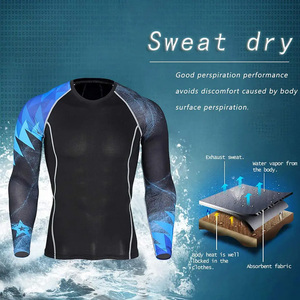 Haut de sport pour homme à manches longues, sublimé, personnalisé, séchage rapide, léger, pour entraînement sportif, vente en gros - Product Image 4