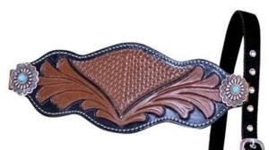 Diseño personalizado Vintage cuero de vaca cuero genuino caballo Headstall pecho Collar accesorio ecuestre duradero listo para enviar - Product Image 2