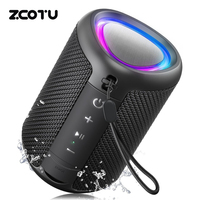 Enceinte portable sans fil BT 5.3, étanche IPX5, son HD TWS, lumière LED pour le camping en plein air, la plage, la piscine, les voyages