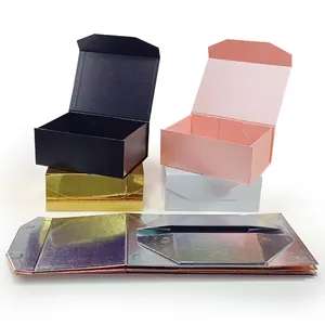 Custom SkinCare Deluxe Gift Box With Satin Cream Beauty Product Packaging Box Custom Cardboard Storage Box